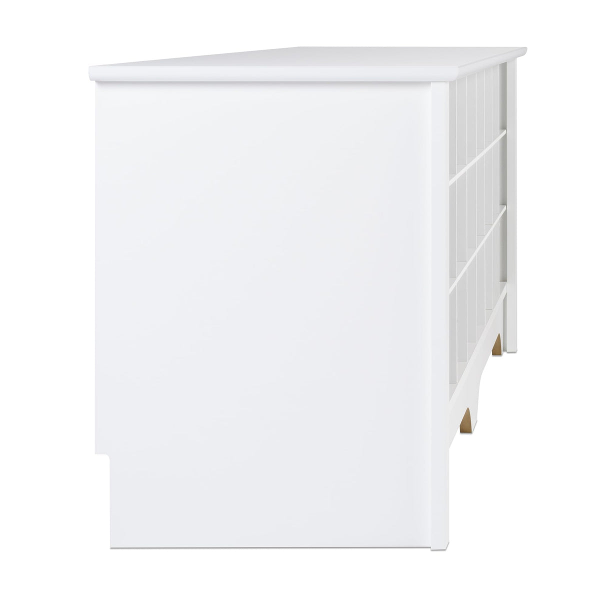 Prepac White Hall Bench with Storage and Seating: 24-Shoe Cubby Bench, Ideal White Shoe Rack for Entryway, Sized 15.5" D x 60" W x 20.25" H Prepac