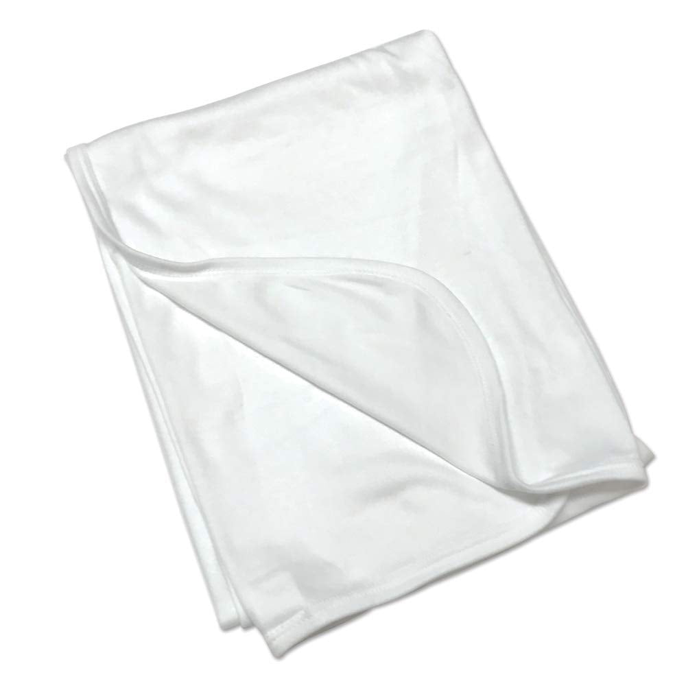 Laughing Giraffe Blank Baby Receiving Blanket (White) Laughing Giraffe