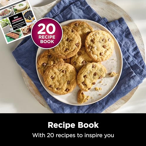 Ninja Food Processor, Professional Plus, 1000 Peak Watts, 4 Functions for Chopping, Slicing, Purees & Dough with 9-Cup Processor Bowl, 3 Blades, Food Chute & Pusher, Silver, BN601 Ninja