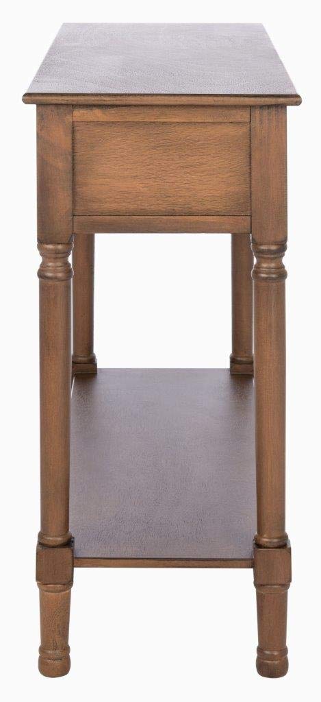 SAFAVIEH Home Collection Landers Brown 2-Drawer Console Table CNS5710C Safavieh