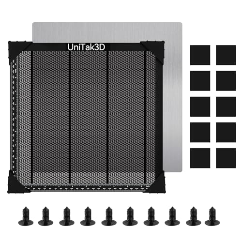 UniTak3D Honeycomb Laser Bed 300 x300 mm Working Table for S1/RAY5 Engraver,Fast Heat Dissipation and Desktop Protection with Aluminium Plate(Working Area:10.245x10.24in) UniTak3D