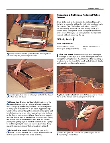 Ultimate Guide to Furniture Refinishing & Repair, 2nd Revised Edition: Restore, Rebuild, and Renew Wooden Furniture (Creative Homeowner) Over 500 Step-by-Step Instructions, Photos, & Detailed Drawings Fox Chapel Publishing