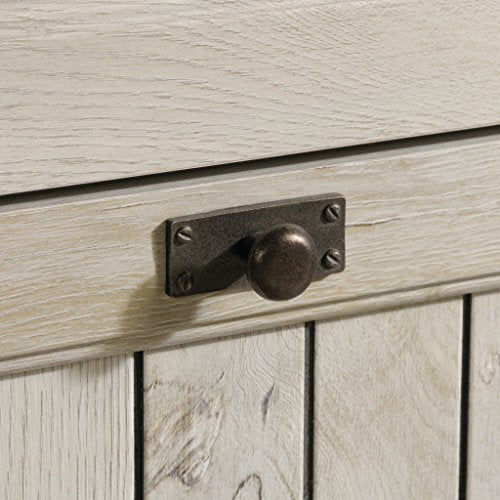 Sauder Costa 2 Drawer Lateral File Cabinet with Lock for Home Office, in Chalked Chestnut Sauder