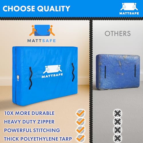 Nordic Elk Mattress Bags for Moving and Storage (Queen) Heavy Duty Moving Supplies, 8 Sturdy Handles, Strong Zipper, Mattress Cover Queen Size Bed Bags, Storage Cover Essentials Packing Protector Nordic Elk