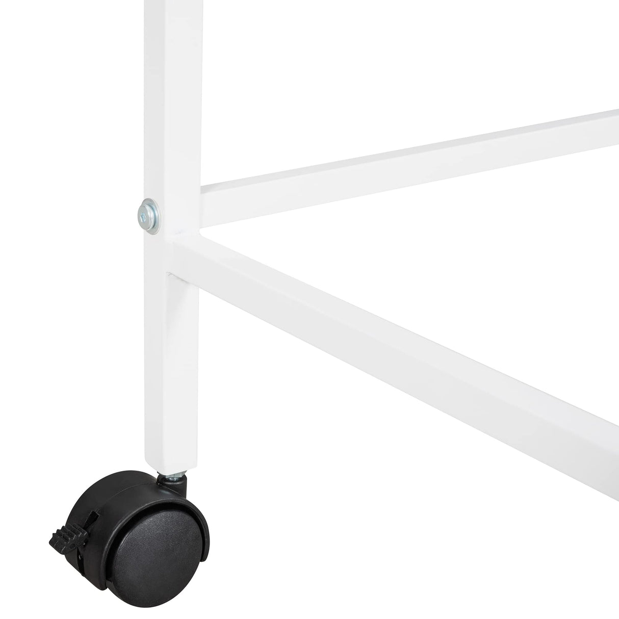 Harper & Bright Designs Low Loft Bed with Desk, Twin Size Metal Loft Bed Frame with Storage Shelves for Kids (Twin Size, White) Harper & Bright Designs