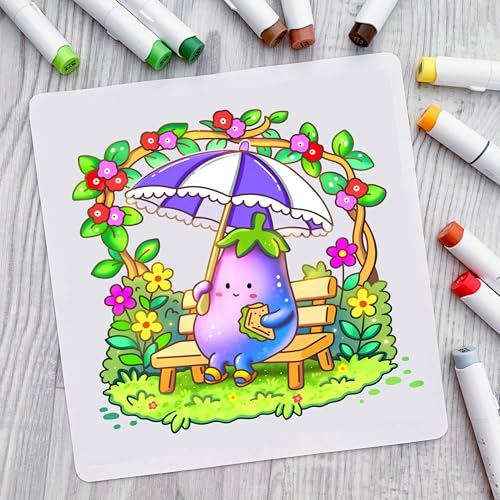 Cozy Foodie: Coloring Book for Adults and Teens Featuring Adorable Fruit and Veggie Characters in Whimsical Cozy Scenes WoodArtSupply