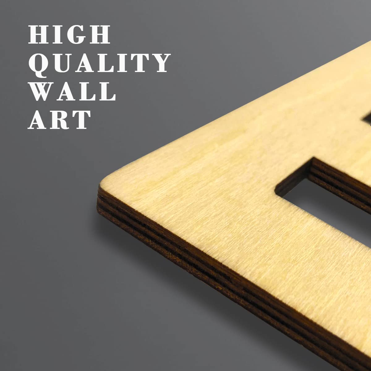 BINCUE 3 Panels Arches Shapes Wall Art Boho Decor Abstract 3D Hollow Wood Wall Art for Kitchen Bathroom Living Room Decorative BINCUE