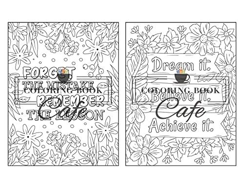 100 Inspirational Quotes Coloring Book for Adults: 100 Motivational Quotes, Positive Affirmations and Inspirational Phrases for Stress Relief and Relaxation WoodArtSupply
