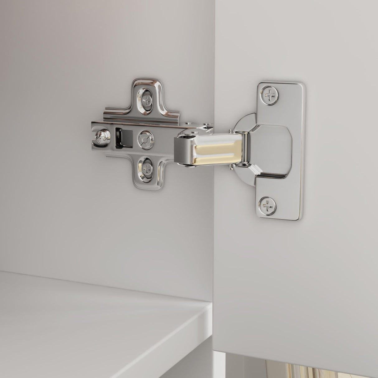 FAMAPY Armoire Wardrobe with Mirror & 2 Drawers, 2-Door Wardrobe with Shelves & Hanging Rod, Gold Metal Handles, for Cloakroom Bedroom White (31.5”W x 18.9”D x 72”H) FAMAPY