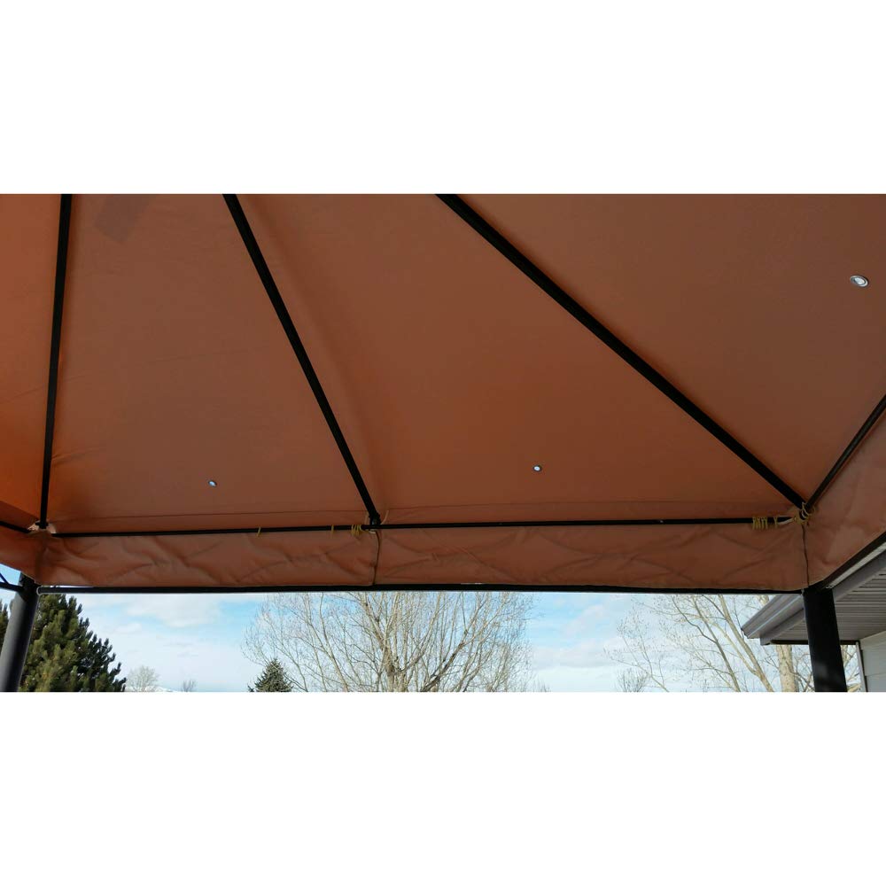 Garden Winds Replacement Canopy Top Cover for The Celeste Gazebo - RipLock 350 Garden Winds