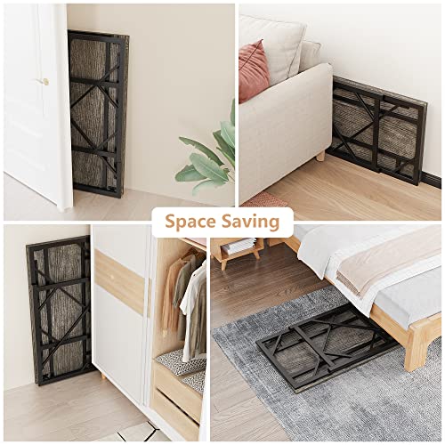 Elephance Folding Desk Writing Computer Desk for Home Office, No-Assembly Study Office Desk Foldable Table for Small Spaces Elephance