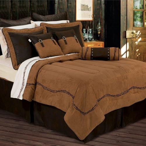 HiEnd Accents Barbwire Western Bedding, King H HIEND ACCENTS