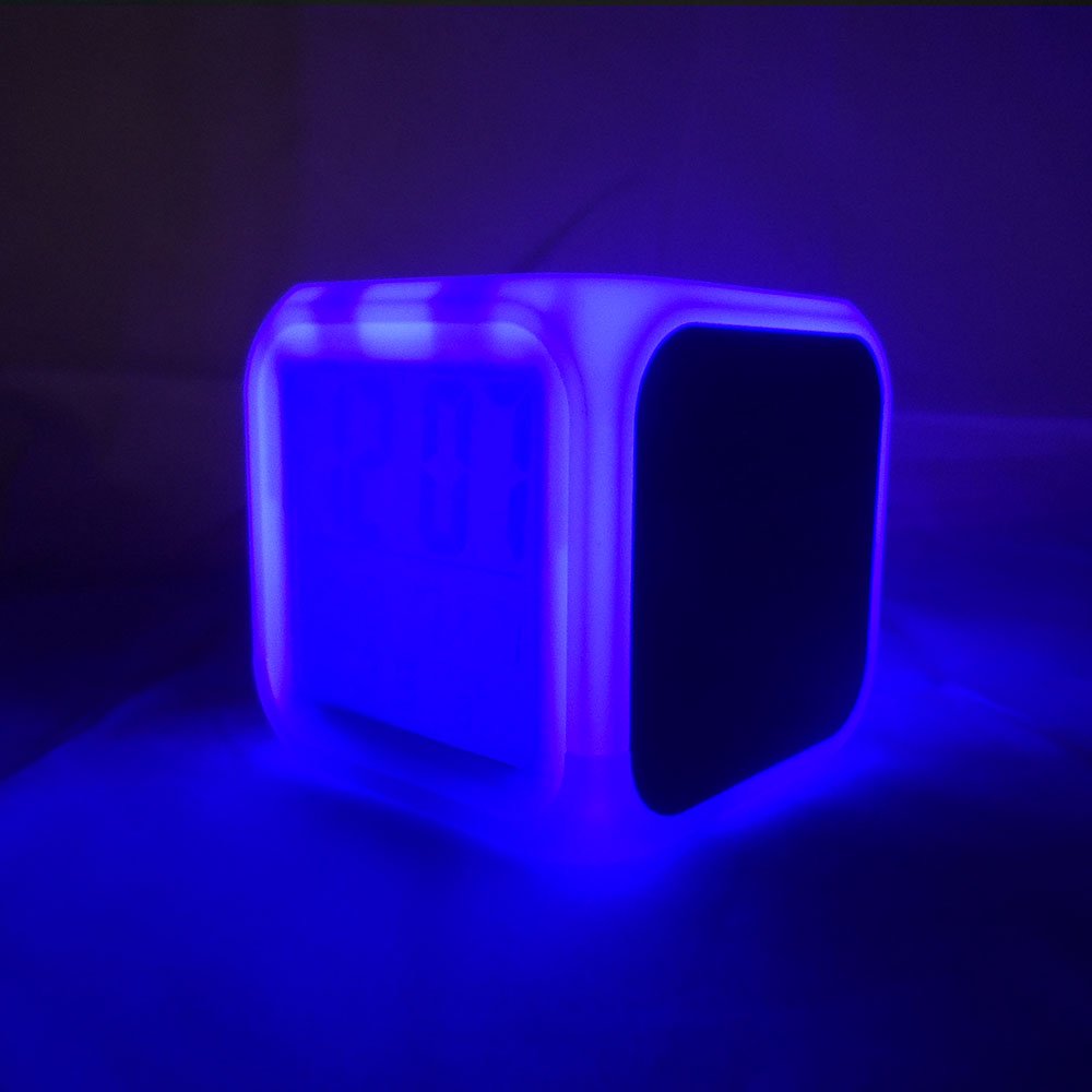 INNOSUB USA Sublimation Blanks Led Clock – LED Color Changing Digital Alarm Clock for Sublimation Printing Comes with 3 Pcs Insert Aluminum of 3.11x3.11 Personalized Sublimation Clock, DIY Photo INNOSUB