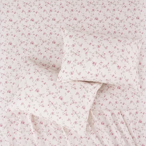 Modern Threads Printed 3-Piece Extra Soft Bedding Sheets & Pillowcase Set, Deep Pocket up to 16 inch Mattress Kashmir Rose Twin Modern Threads