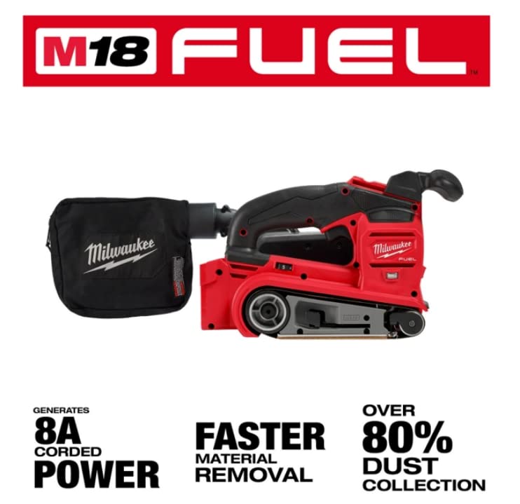 Milwaukee M18 FUEL 3-in. x 18-in. Cordless Belt Sander Milwaukeey