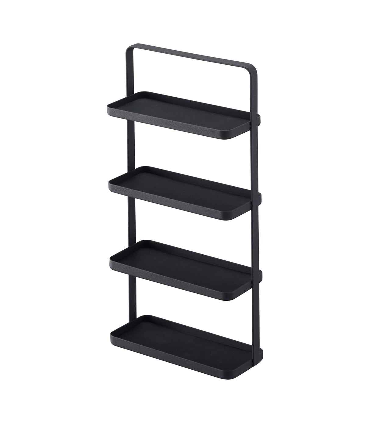 Yamazaki Home Tower 4-Tier Accessory Tray - Jewelry Holder & Storage Organizer - Steel, One Size, Black YAMAZAKI