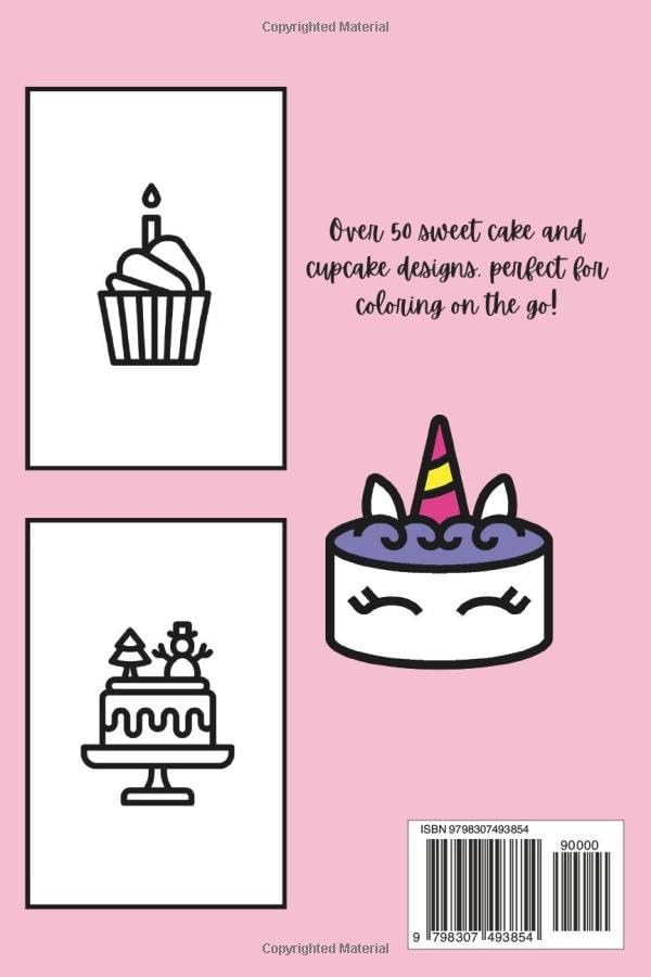 Cupcakes & Cakes Coloring: Over 50 Sweet Treats to Spark Your Creativity WoodArtSupply