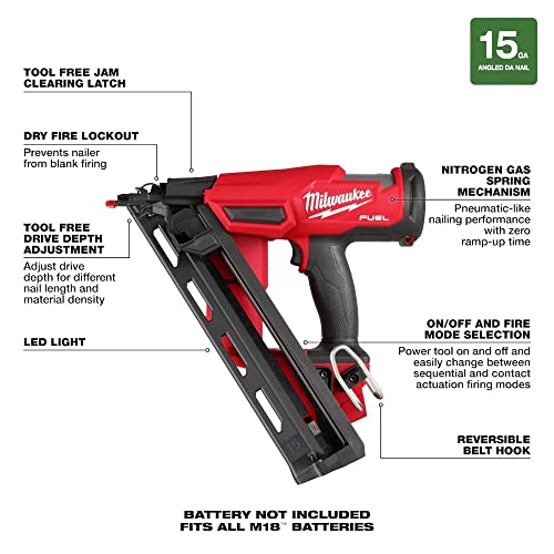 15 GAUGE FINISH NAILER 2839-20 Milwaukee
