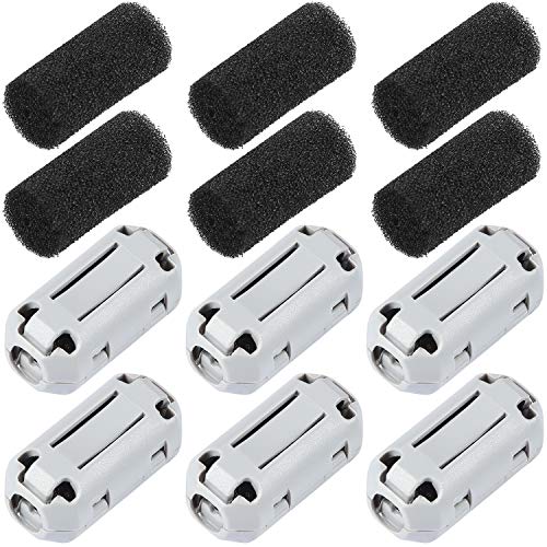 6 Pieces 3D Printer 1.75 Filament Filters, Filament Cleaner Filter Cleaner Blocks Flame Resistant Rubber Foam Wiped Off Debris for PLA ABS PETG or Other Printing Filaments, Gray Outus