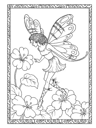 Adult Coloring Enchanted Fairies Coloring Book (Adult Coloring Books: Fantasy) Dover Publications