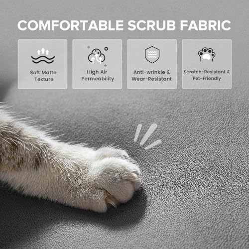 COMHOMA Convertible Sofa Bed, 68″Fabric Couch with Adjustable Backrest, Loveseat Recliner Sleeper Living Room Furniture futon Set, Black COMHOMA