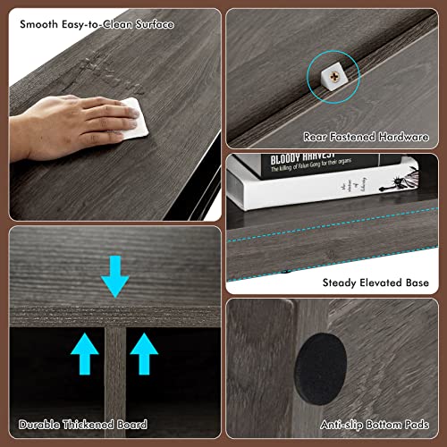 Giantex Wood 8 Cube Bookcase, Open Freestanding 3-Tier Bookshelf, Multipurpose Display Shelf for Living Room, Bedroom, Children's Playroom, Reading Room Giantex