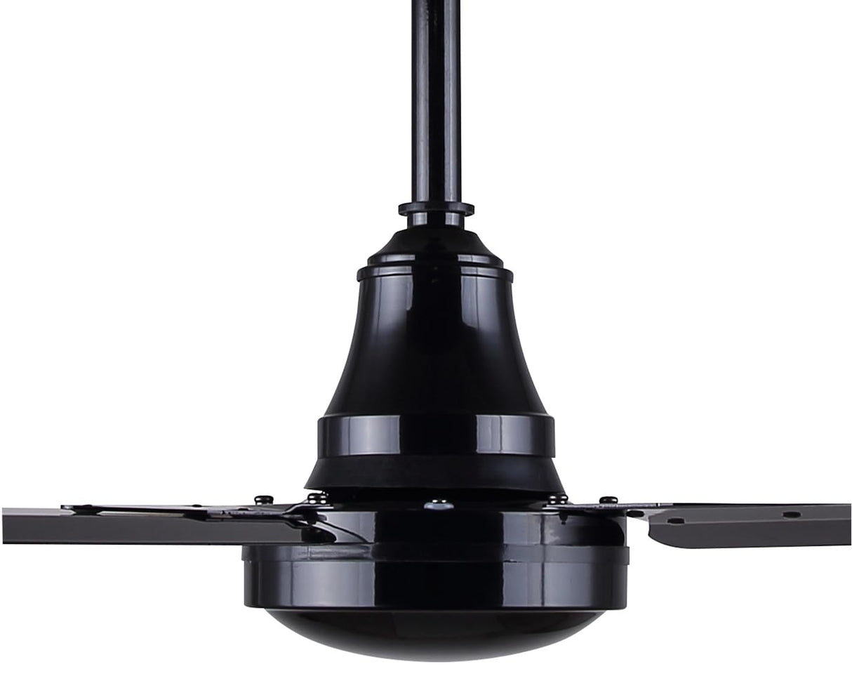 Canarm CP48D10N 48-Inch Industrial DC Ceiling Fan, High-Performance, Black, Downrod Mount, Energy-Efficient Cooling for Commercial & Residential Use Canarm