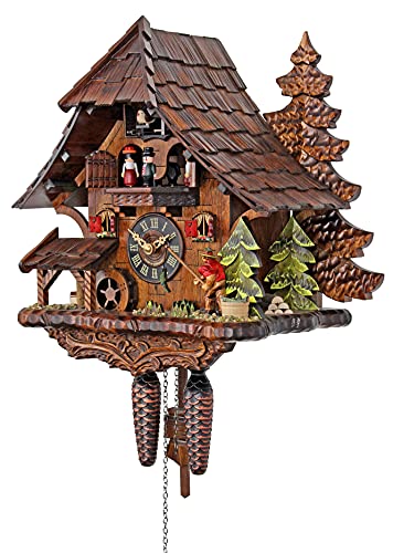 Engstler Quartz Cuckoo Clock - The Successful Fisherman Engstler