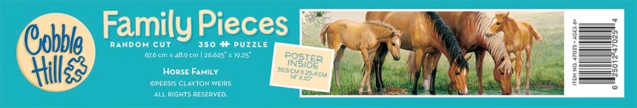 Cobble Hill Family Piece's 350 Puzzle - Horse Family - Sample Poster Included Cobble Hill Puzzle Company Ltd.