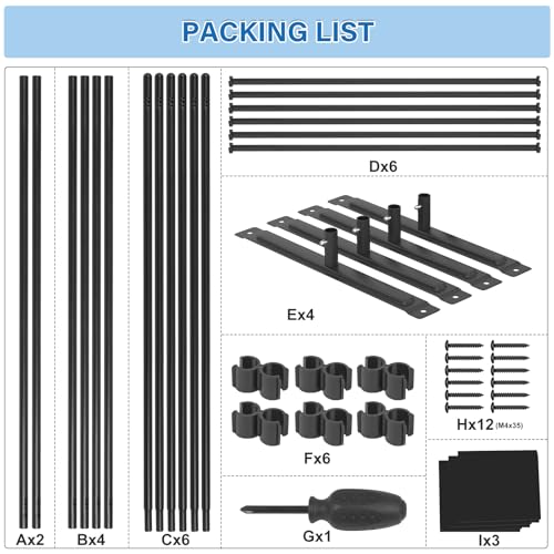 AKTOP Room Divider 3 Panel, Folding Fabric Wall Divider for Room Separation, Portable Room Partitions and Dividers 103"W x 70''H, Freestanding Privacy Screen for Office, Dorm, Studio, Classroom, Black AKTOP