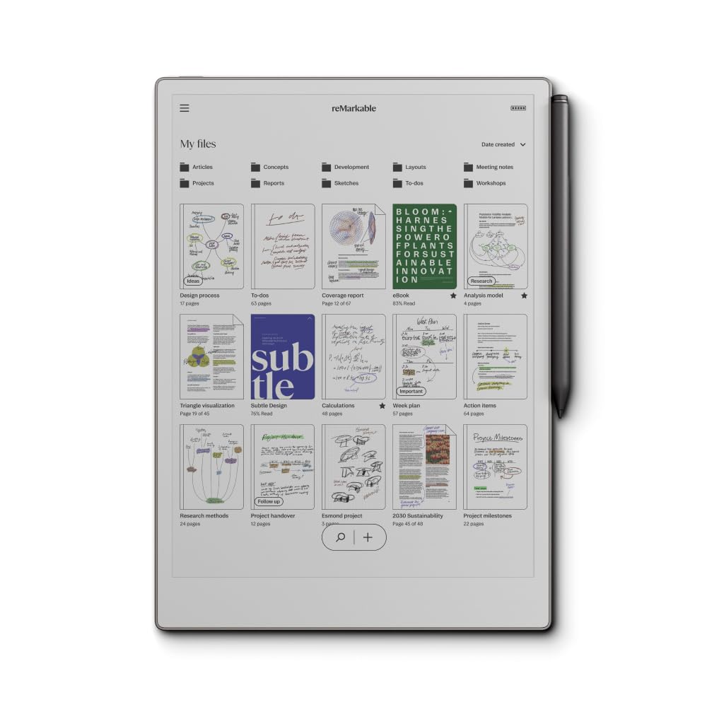 reMarkable Paper Pro Bundle – Includes 11.8” reMarkable Paper Tablet, and Marker Plus Pen with Eraser reMarkable