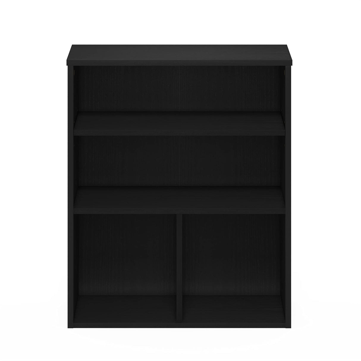 Furinno Pasir 3 Tier Display Bookcase, Black Oak Furinno