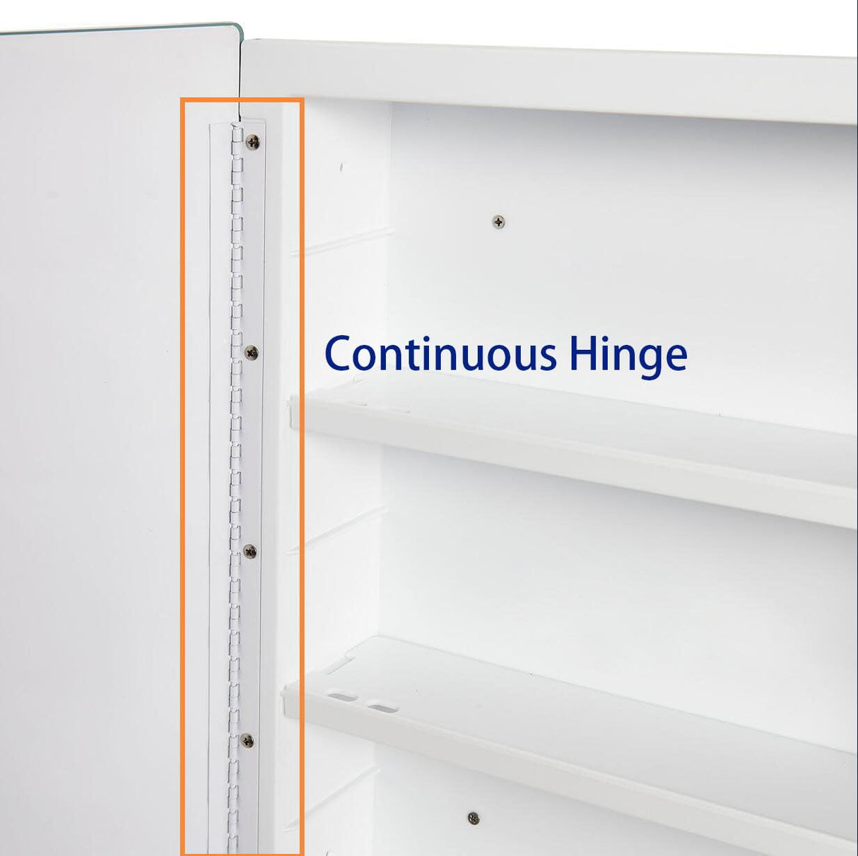 IDYLLOR Plastic Medicine Mirror Cabinet for Bathroom 16 x 26 inch, Surface and Recessed Mount IDYLLOR