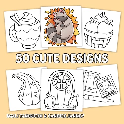 Fall Vibes: Bold and Easy Coloring Book for Adults, Teens, and Seniors with Simple and Relaxing Autumn Designs (Bold and Easy Coloring Books) WoodArtSupply