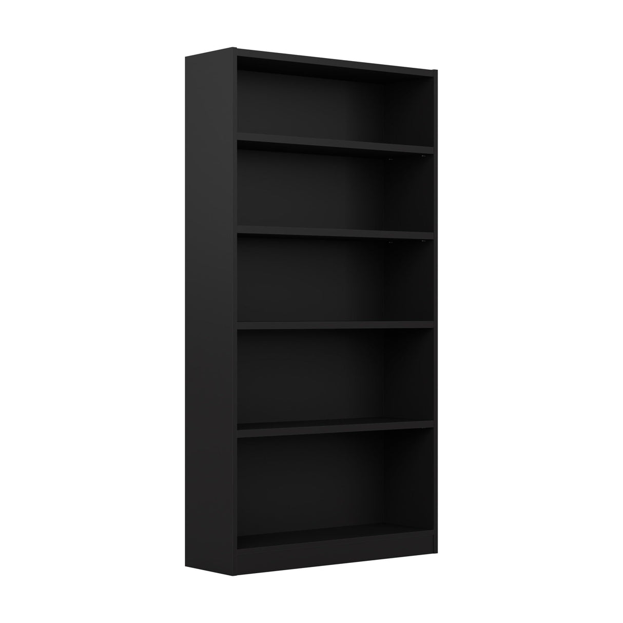 Bush Furniture Universal Tall 5 Shelf Bookcase in Black, Vertical Storage and Display Bookshelf for Home Office or Living Room Organization Bush Furniture