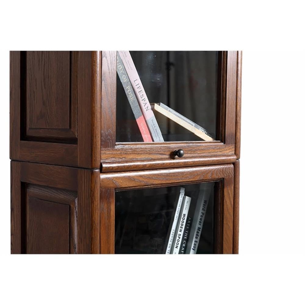Crafters and Weavers Arts and Crafts Wood Barrister Bookcase in Solid Walnut Crafters and Weavers