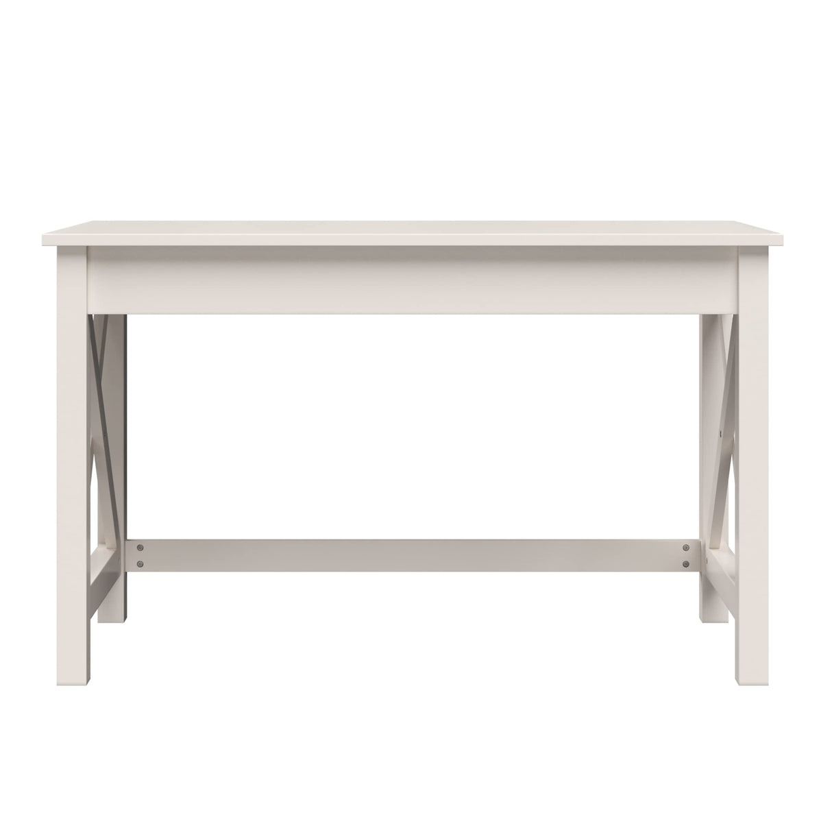 Lavish Home Writing Desk - Work Desk with X-Pattern Legs - for Office, Bedroom, Computer, or Craft Table - Home Office Desks (White) Lavish Home