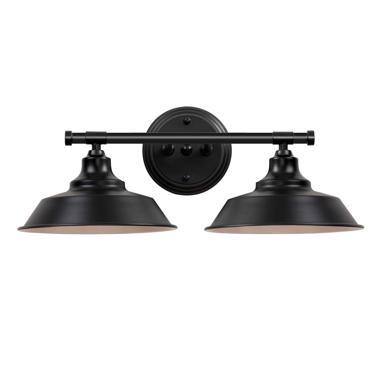 Adcssynd Farmhouse Vanity Light, 2-Lights Farmhouse Bathroom Light Fixtures Black Finish Metal, Rustic Vanity Lights for Bathroom, 20 Inch Wall Sconce Over Mirror Cabinet Adcssynd