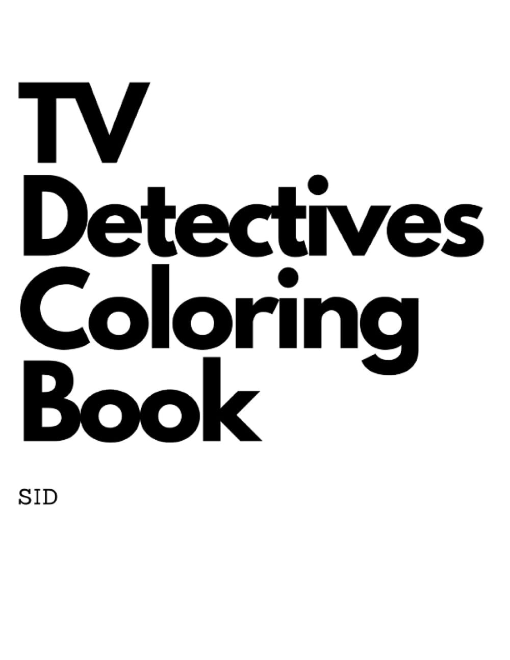 TV Detectives Coloring Book WoodArtSupply