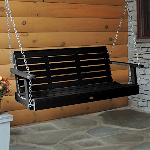 Highwood AD-PORW1-BKE Weatherly Porch Swing, 5 Feet, Black highwood