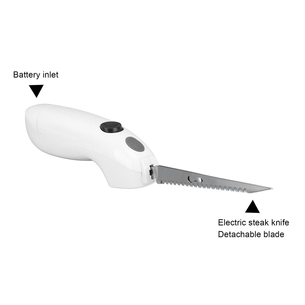 brandev Electric Knife, Cordless Rechargeable Easy Slice Electric Carving Knife, Stainless Steel Blades Fillet Knife Portable Steak Knife for Carving Meats Bread Poultry Turkey Food Cutter brandev