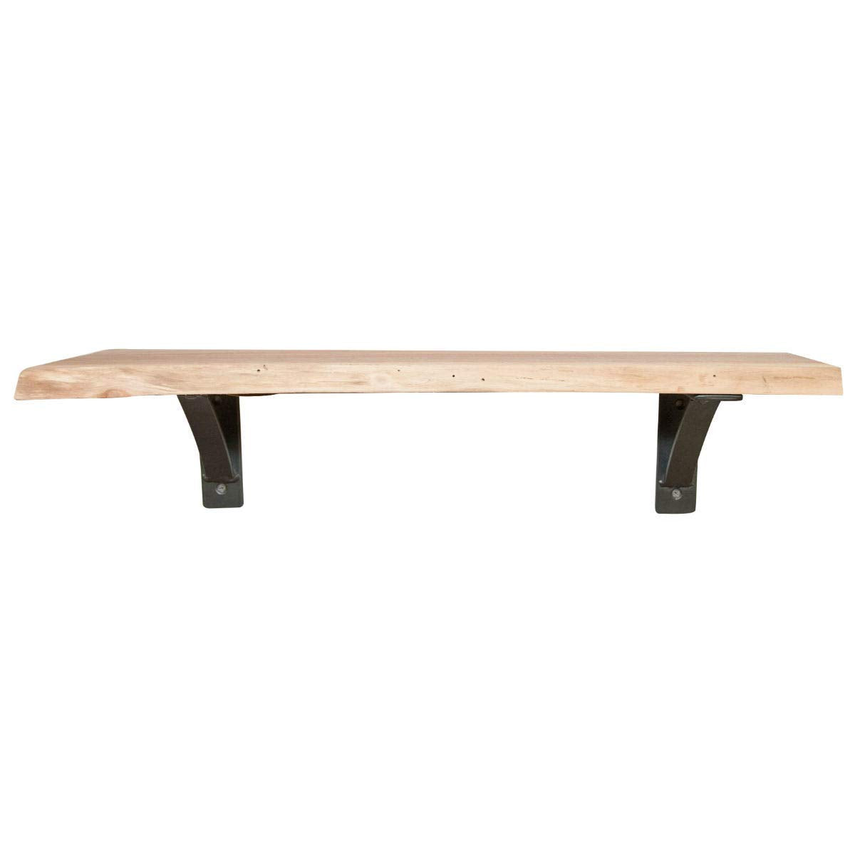 RRD Steel Mantel Brackets Heavy Duty (2 Pack) Fireplace Mantel Brackets - Countertop Support Bracket - Hand Welded Steel Bracket - Mantel Bracket Rustic Farmhouse Décor (6"x7"x2", ¼” Natural Steel) Rustic Red Door Co.