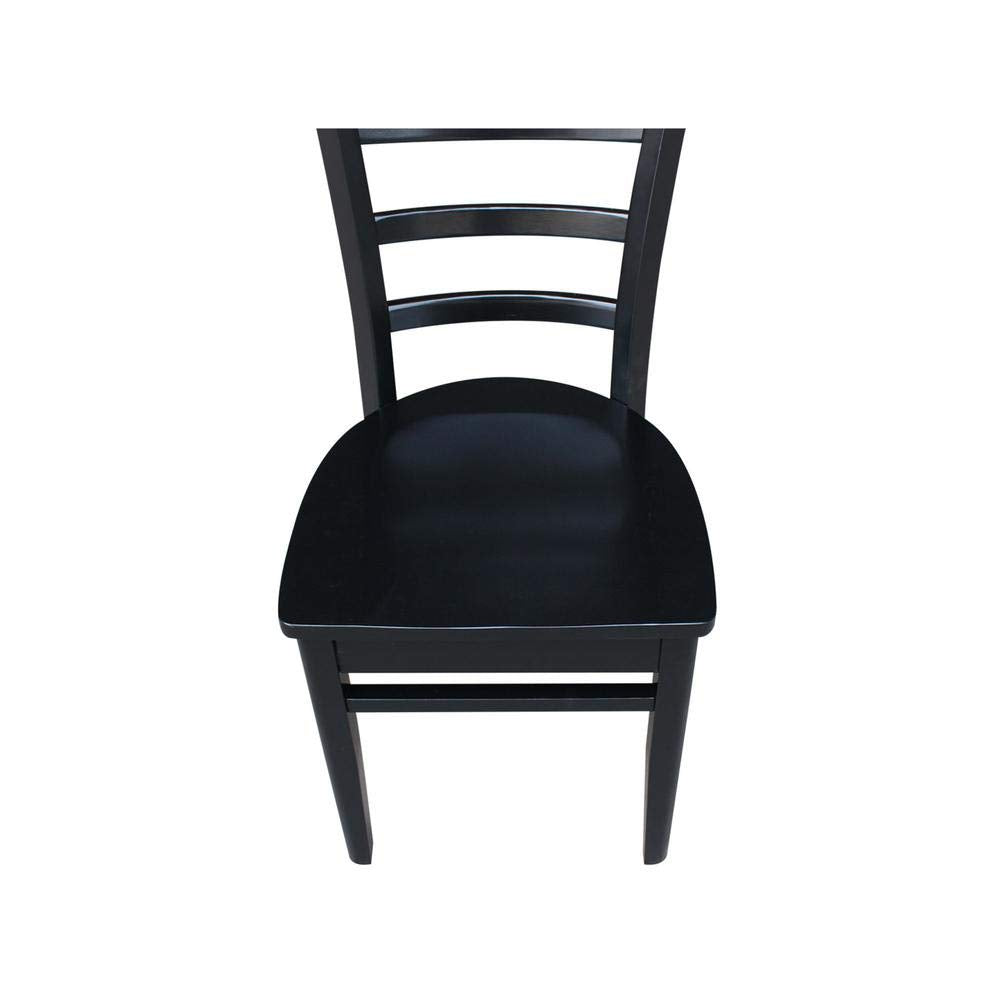 International Concepts Emily Chair Black IC International Concepts