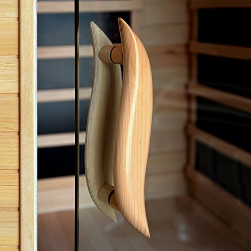 HeatWave BSA2402 1-2 Person Hemlock Carbon Infrared Sauna Blue Wave