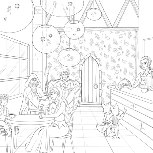 Everyday Magic: A Cozy Fantasy Coloring Book (Dover Adult Coloring Books) WoodArtSupply