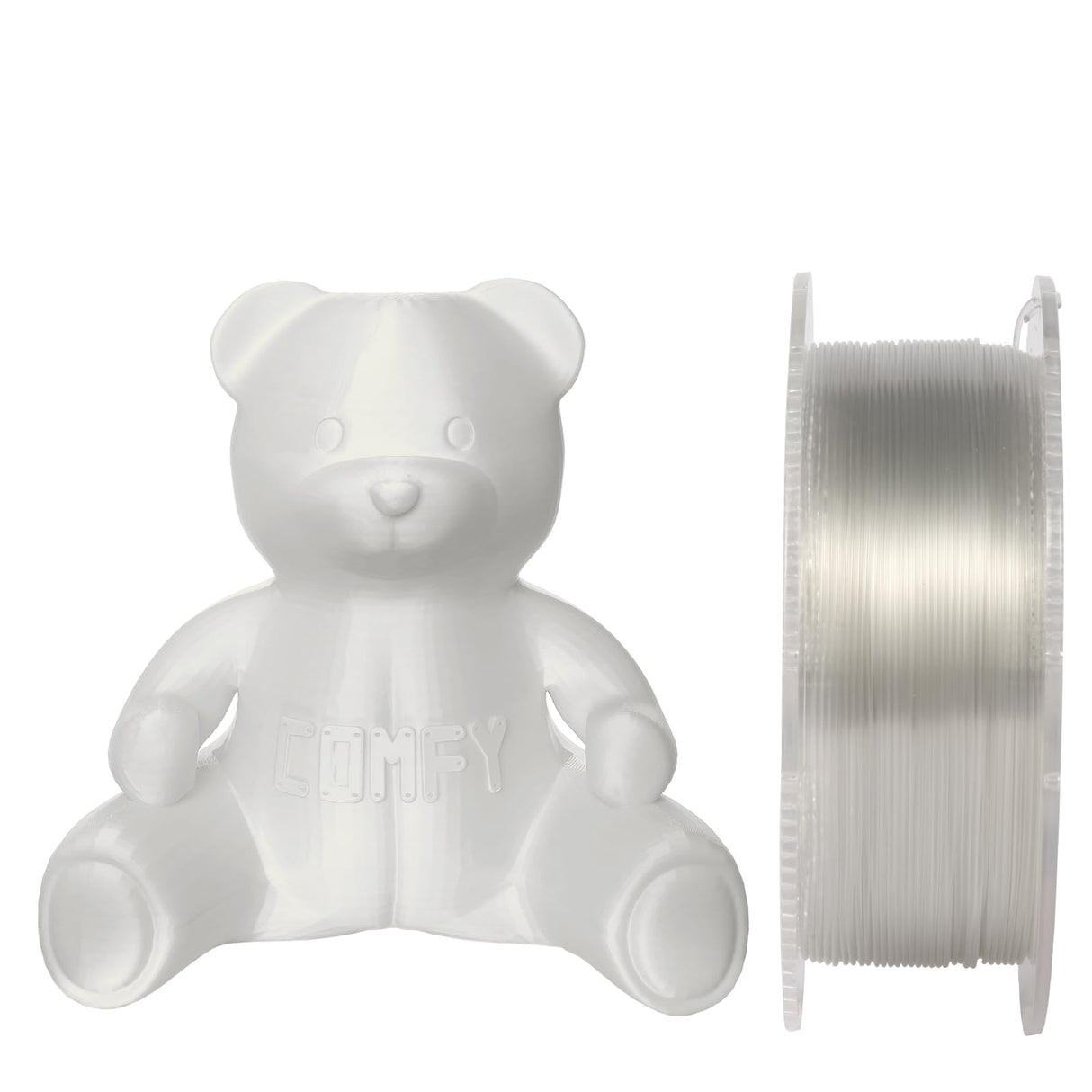 Silver (Ag) Certified Food Grade PETG Anti-Bacterial 3D Printer Filament - CARBON by Comfy Materials - Lab Tested Anti-Microbial Composite, 1.75mm, 1kg, Accuracy: +/- 0.02 (Natural PETG) CARBON