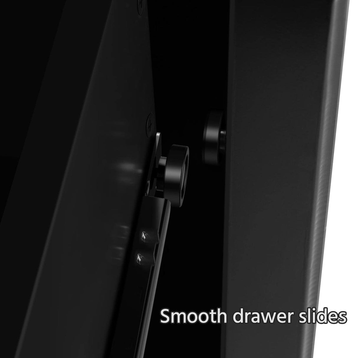 Yaheetech Bedside Table Set of 2, Nightstand with 3 Drawer and Solid Wood Legs, Accent Night Stand with Storage Cabinet for Bedroom Home Office, 16″ L × 16″ W × 24″ H, Black Yaheetech