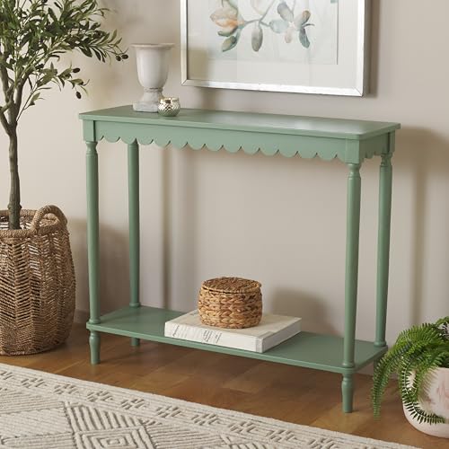 SAFAVIEH Home Collection Haven French Country Farmhouse Sage Console Table for Entryway, Living Room, Foyer SAFAVIEH