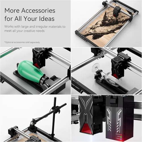 ATOMSTACK Swift 12W Laser Engraver, Swift 12W Laser Cutter, 0.06mm High Accuracy Laser Engraving Machine for Wood and Metal, Dark Acrylic, Glass, Leather ATOMSTACK