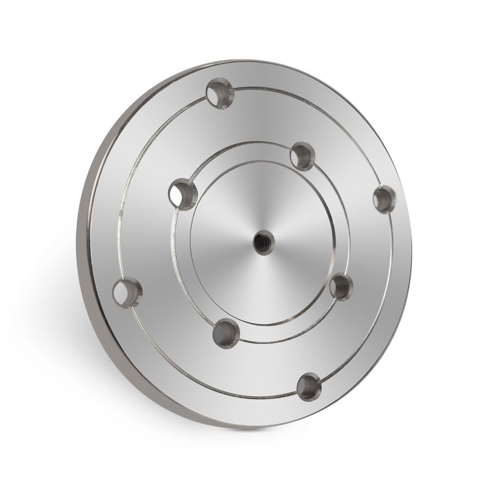 Phukmlong 4" Wood Lathe Faceplate for 1"-8TPI Thread with Screw Chuck, Wood Lathe Accessories Tools… PHUKIMLONG